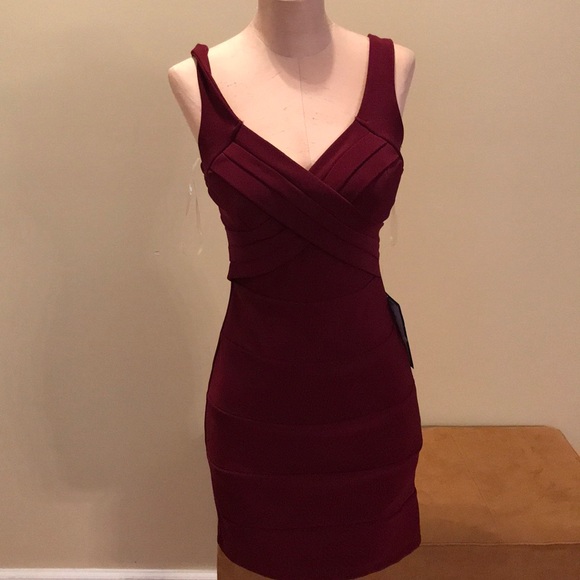 emerald sundae burgundy dress